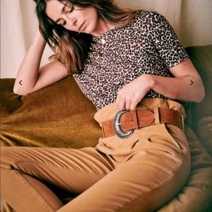 Sézane Austin Trousers in Caramel